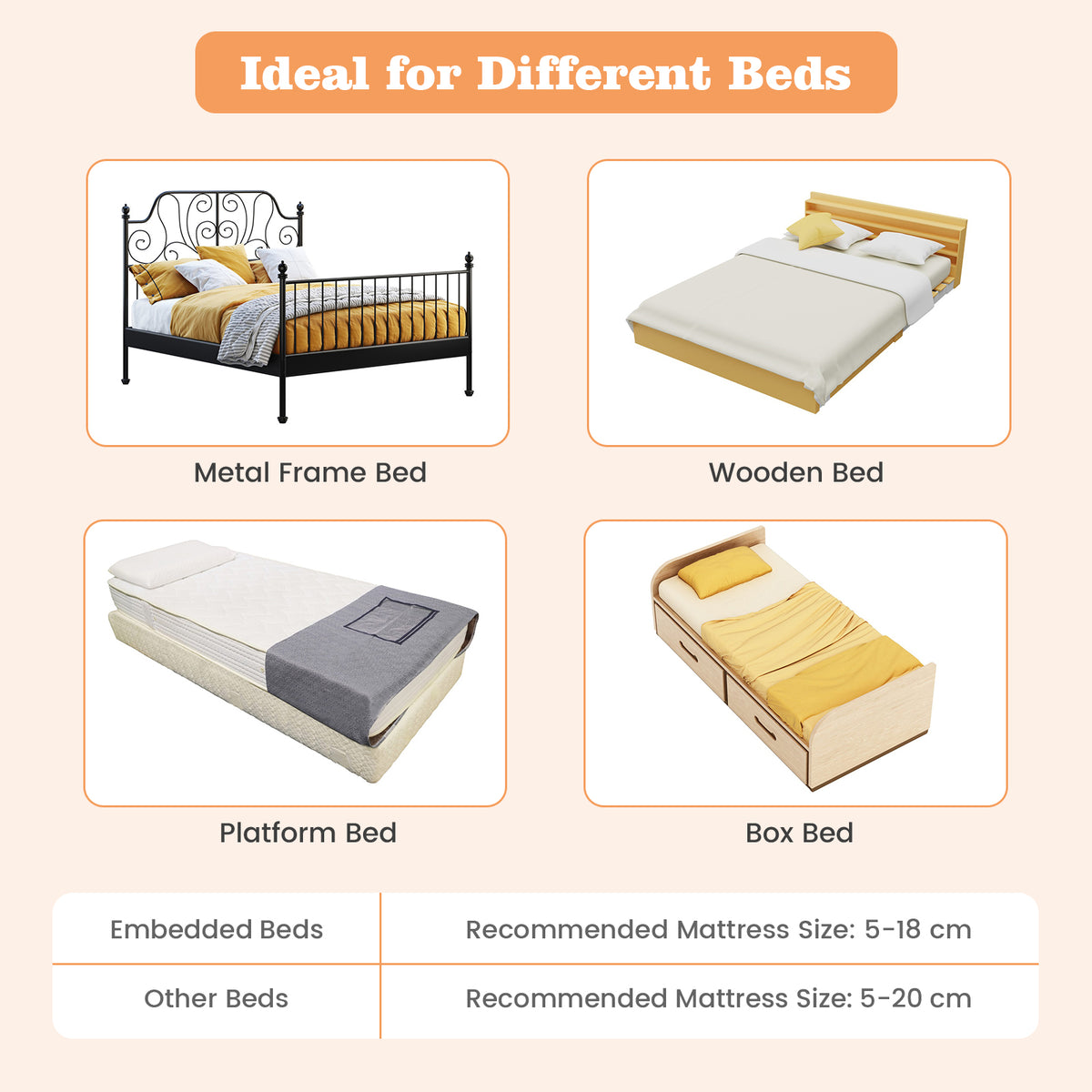 120*42.5 cm Bed Rail Guard for Toddlers, Universal Baby Fold Down Bed Rail w/Adjustable Safety Strap
