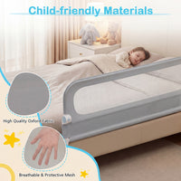 Foldable Bed Rail with Removable Oxford Fabric Cover and Robust U-shaped Base