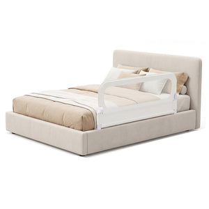 Foldable Bed Rail with Removable Oxford Fabric Cover and Robust U-shaped Base