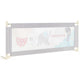 176CM Toddler Bedrail, 72.5-101.5 CM Extra Tall Bed Guardrail w/Anti-Collision Cotton & Side Pocket