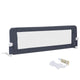 152/120 cm Long Foldable Bed Rail, 50 cm Extra Tall, White/Grey