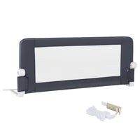 152/120 cm Long Foldable Bed Rail, 50 cm Extra Tall, White/Grey