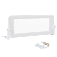 152/120 cm Long Foldable Bed Rail, 50 cm Extra Tall, White/Grey