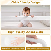 Foldable Baby Rail Guard, 180 cm Long Swing Down Bed Rail for Toddlers
