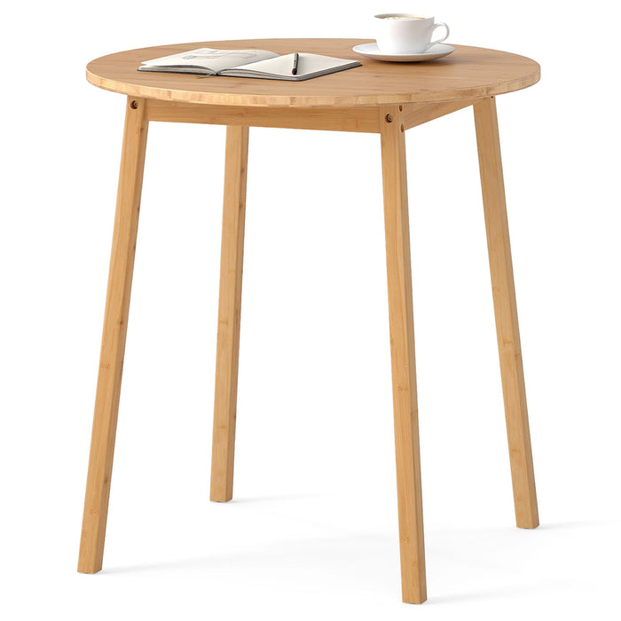 Bamboo Dining Table for 2-4 People for Small Space and Dining Room