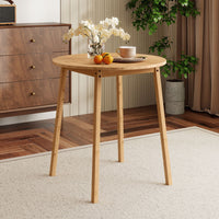 Bamboo Dining Table for 2-4 People for Small Space and Dining Room
