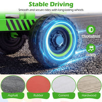 24V Ride on Tractor with Tiltable Detachable Trailer Remote and LED
