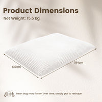 Bean Bag Chair for Adults with Machine Washable Corduroy Cover