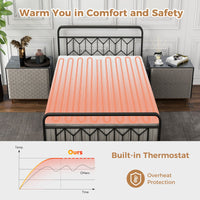 Bedding Electric Blanket with Controller and 9 Heat Setting
