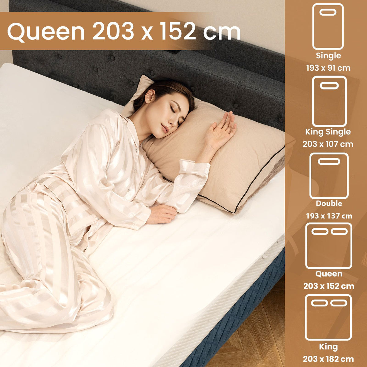 Bedding Electric Blanket with Controller and 9 Heat Setting