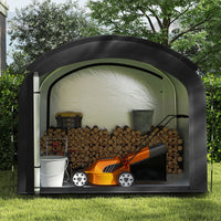 Bike Storage Shed Tent with Waterproof Silver Coated Fabric for 8 Bicycles