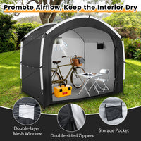 Bike Storage Shed Tent with PU4000MM Waterproof 210D Oxford Fabric for 5 Bikes