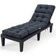 186cm x 56cm Patio Lounge Chair Cushion with 4 String Ties