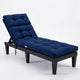 186cm x 56cm Patio Lounge Chair Cushion with 4 String Ties