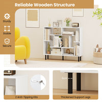 Bookshelf with Metal Legs for Bedroom and Living Room