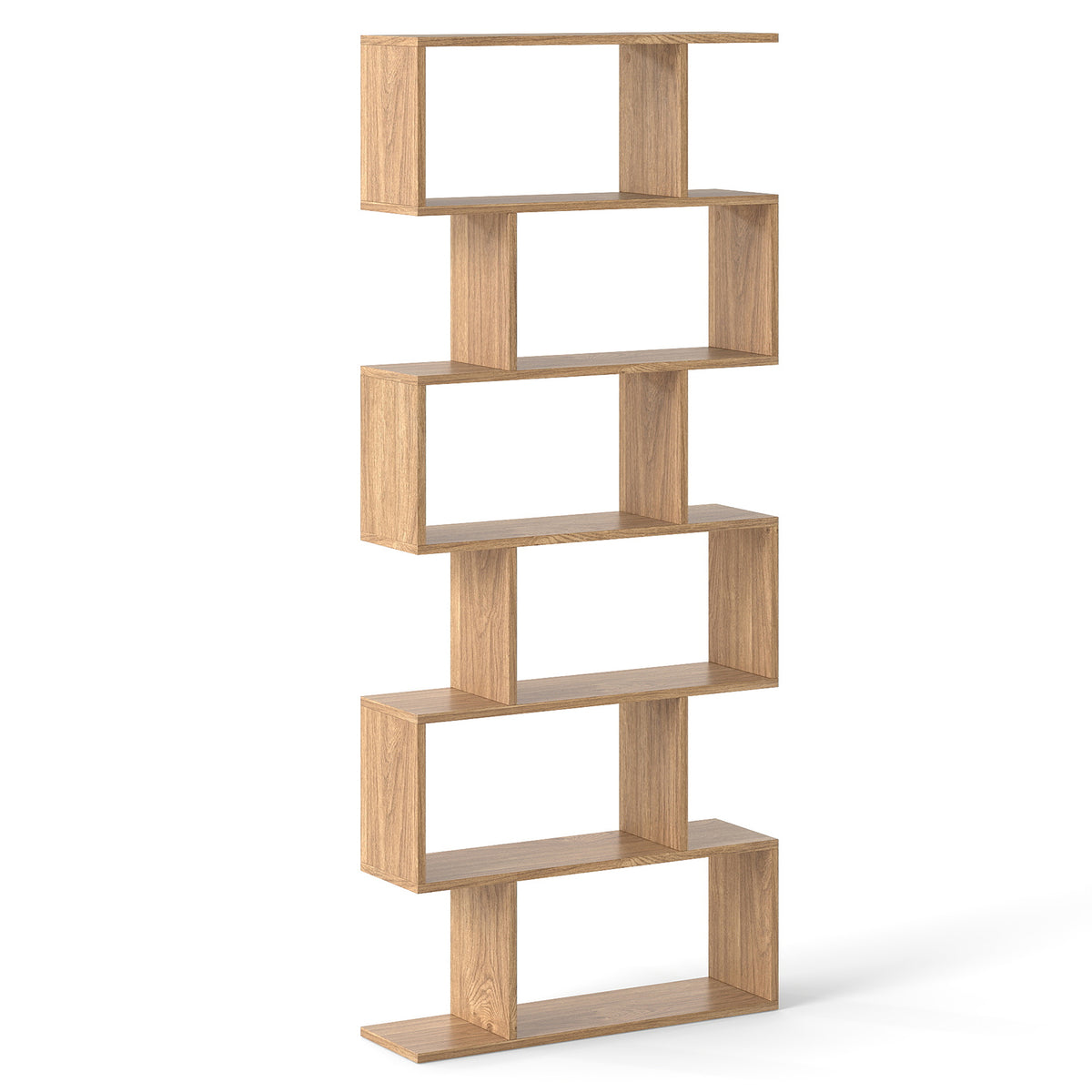 GIANTEX 6-Tier Shelf Bookcase