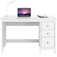 Giantex 3-Drawer Computer Desk, Multipurpose Study Desk w/Spacious Desktop