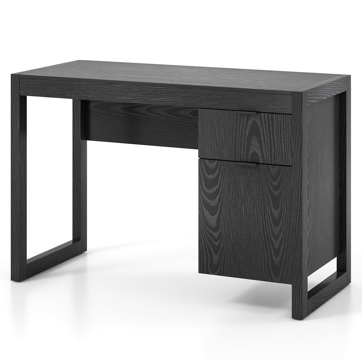 Writing Desk Computer Desk Work Study Workstation w/Drawer & Cabinet Home Office