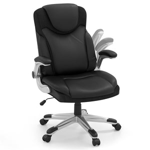 Giantex Executive Ergonomic 360° Swivel Office Chair, PU Leather Computer Desk Chair