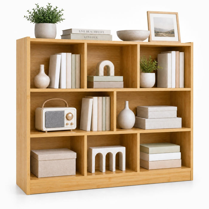 3-Tier Open Wooden Bookshelf