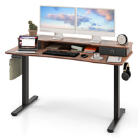 Electric Standing Desk Height Adjustable Stand Up Desk Home Office Computer Desk