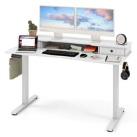 Electric Standing Desk Height Adjustable Stand Up Desk Home Office Computer Desk