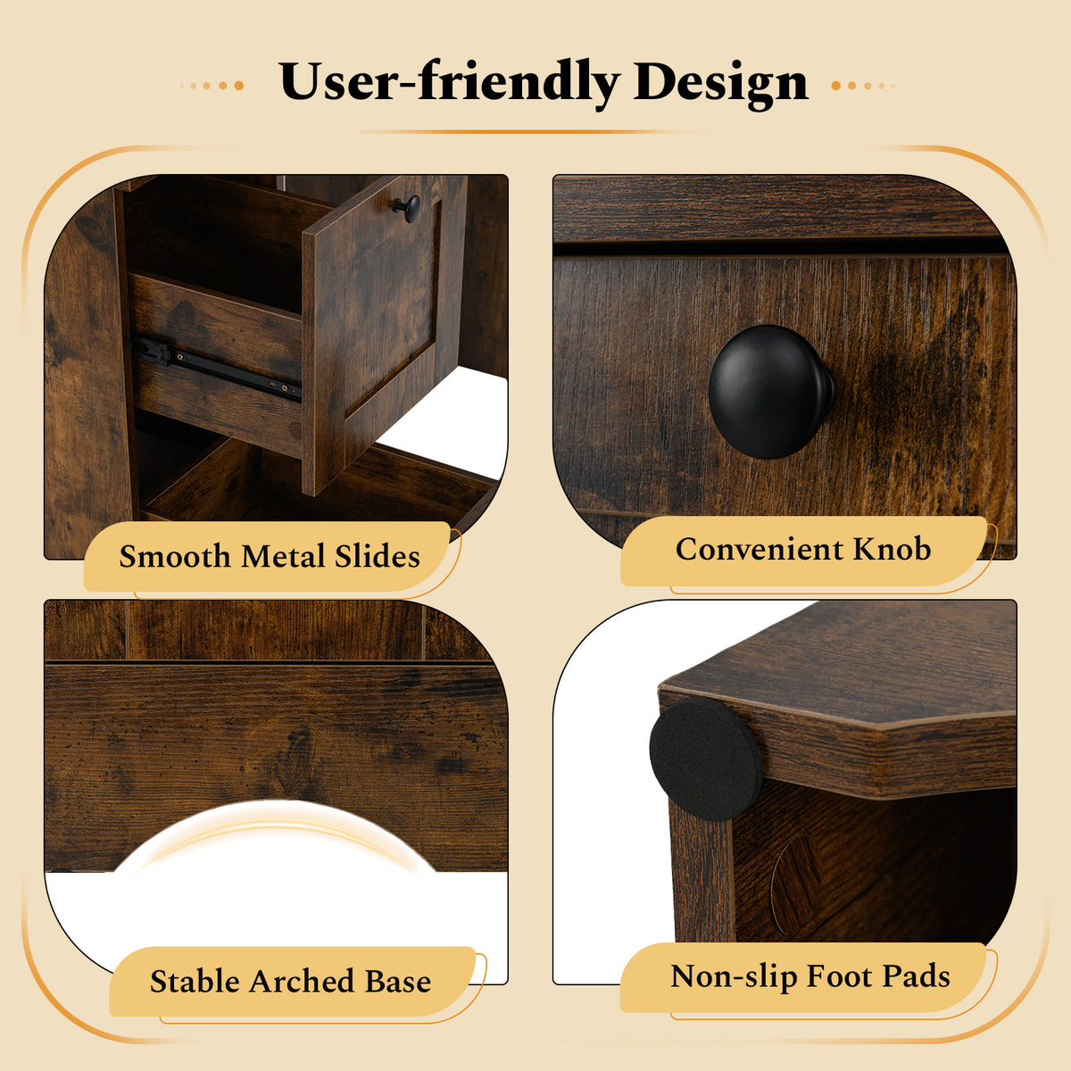 Giantex Computer Desk with Drawers, Home Office Desk with Charging Station, Modern Study Writing Desk with Cable Hole