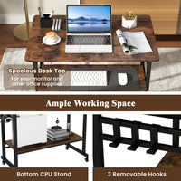 Giantex Mobile Computer Desk w/Keyboard Tray