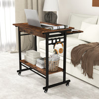 Giantex Mobile Computer Desk w/Keyboard Tray