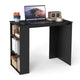 Computer Desk Study Desk with Bookshelf Wooden Writing Desk for Study Home