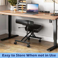 Height Adjustable Ergonomic Kneeling Chair Posture Correction Stool Office Home