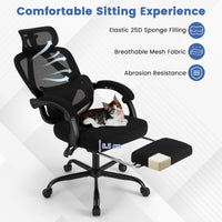 Ergonomic Office Chair High Back Mesh Desk Chair w/ Retractable Footrest