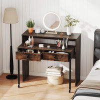 Extending Writing Desk, Console Table with 2 Drawers