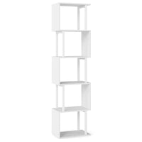 5-Tier Modern Bookshelf with Sturdy Metal Frame for Home Office and Living Room