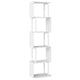 5-Tier Modern Bookshelf with Sturdy Metal Frame for Home Office and Living Room
