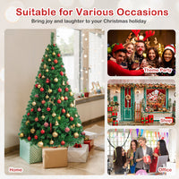 Artificial Christmas Tree Xmas Pine Tree with Solid Metal Legs