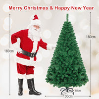 Artificial Christmas Tree Xmas Pine Tree with Solid Metal Legs