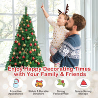 Artificial Christmas Tree Xmas Pine Tree with Solid Metal Legs