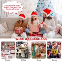 White Christmas Tree, Artificial Xmas Decoration Tree with 650 PVC Branch Tips & Metal Stand