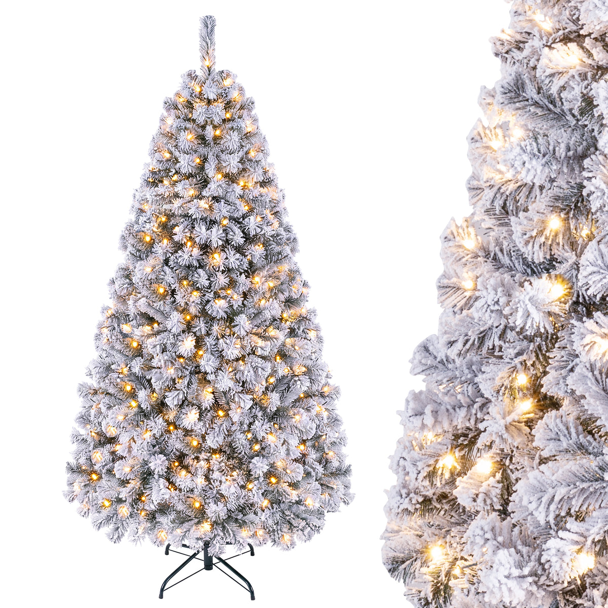 1.8/2.25/2.8M Christmas Tree with Branch Tips and LED Lights
