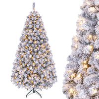 1.8/2.25/2.8M Christmas Tree with Branch Tips and LED Lights