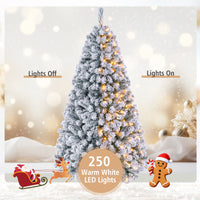 1.8/2.25/2.8M Christmas Tree with Branch Tips and LED Lights