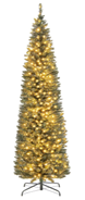 Artificial Christmas Tree with Branch Tips and Warm LED Lights