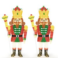 1.8M Pre-lit Christmas Nutcracker King w/ Crown & Scepter Xmas Decor w/ 236 LEDs