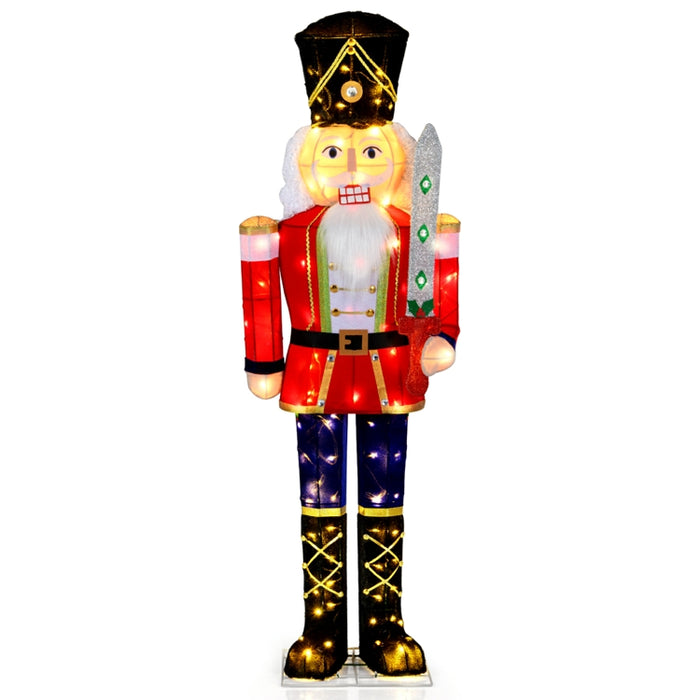 157 CM Lighted Nutcracker Soldier Outdoor Christmas Decoration