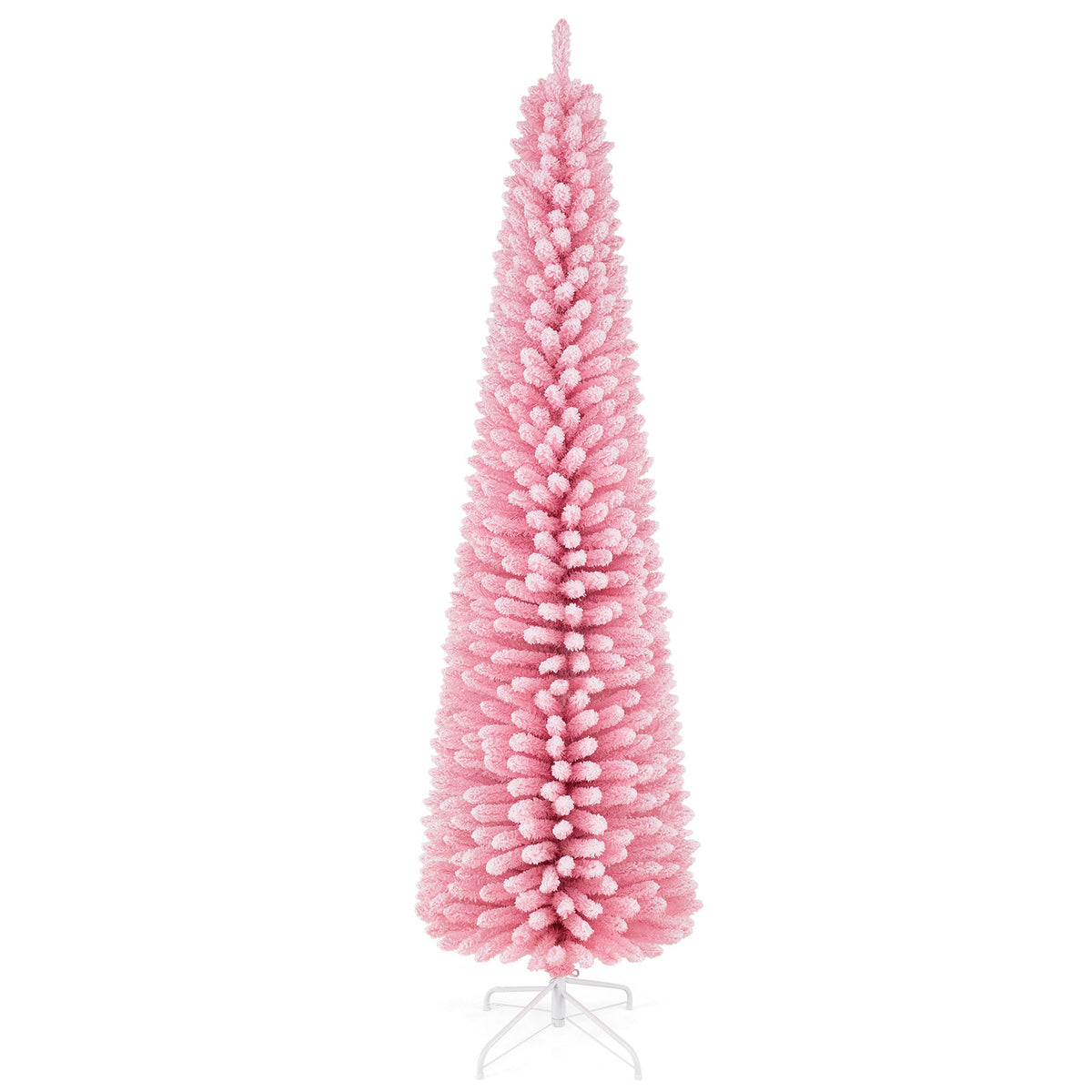 Christmas Slim Pencil Tree Unlit Corner Xmas Decoration for Seasonal Home