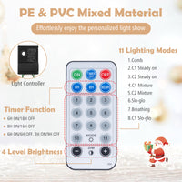 120cm Pre-lit Artificial Christmas Trees, Potted Xmas Tree w/ 80 Dimmable Warm White & Multi-colored LED Lights