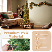 Artificial Christmas Tree with Branch Tips and Warm LED Lights