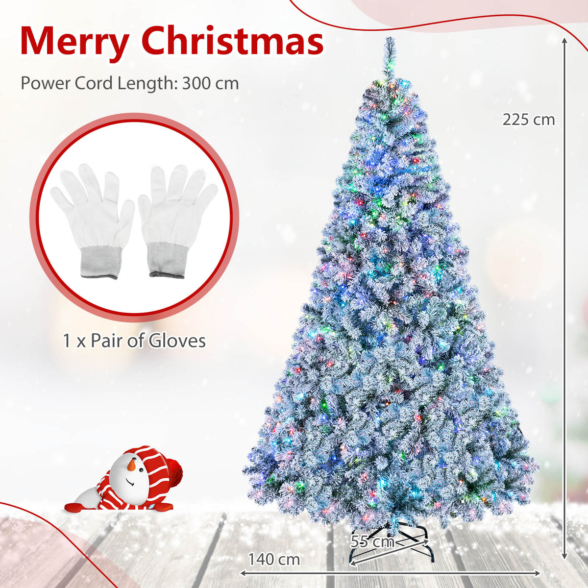 Smart RGB Pencil Christmas Tree with APP Remote and Music Sync for Holiday