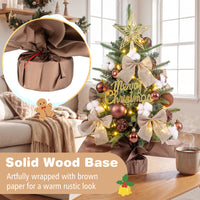 60 cm Tabletop Christmas Tree with Ornaments